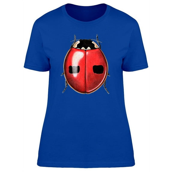 Cool Realistic Ladybug T-Shirt Women -Image by Shutterstock, Female XX-Large