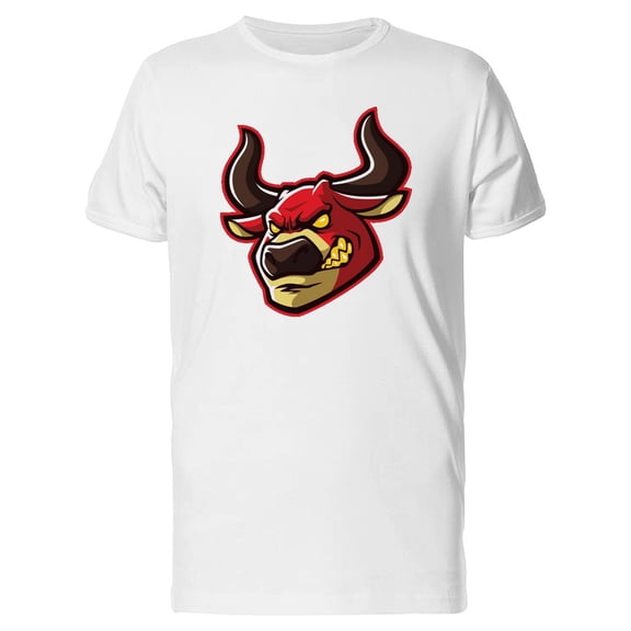 Cool Red Angry Bull Tee Men's -Image by Shutterstock