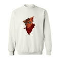 thumbnail image 1 of Cool Red Cat With A Pipe Sweatshirt Men -Image by Shutterstock, Male Small, 1 of 4