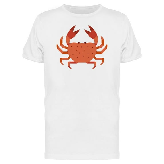 Cool Red Crab Doodle Cartoon Tee Men's -Image by Shutterstock