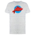thumbnail image 1 of Cool Red Fish T-Shirt Men -Image by Shutterstock, Male 3X-Large, 1 of 2
