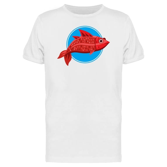 Cool Red Fish T-Shirt Men -Image by Shutterstock, Male 4X-Large
