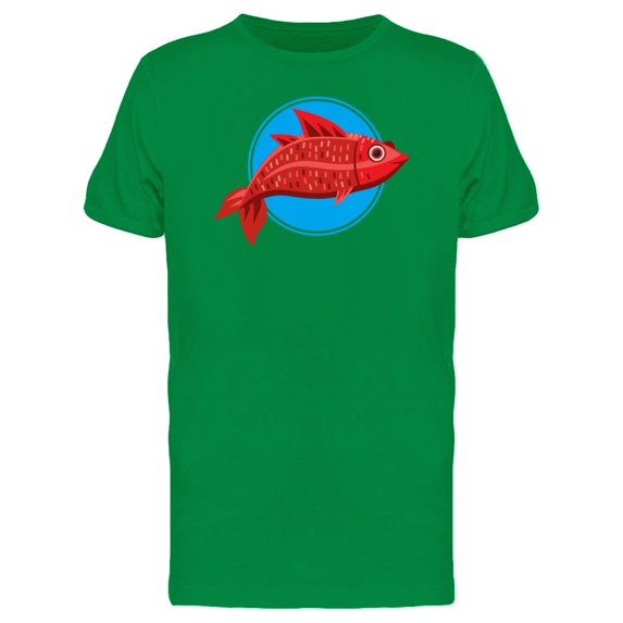 Cool Red Fish Tee Men's -Image by Shutterstock