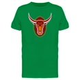 thumbnail image 1 of Cool Red Orange Retro Bull Tee Men's -Image by Shutterstock, 1 of 2