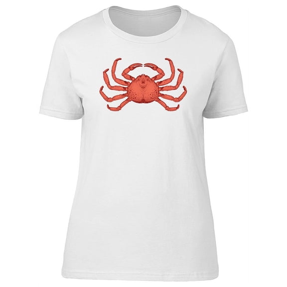 Cool Red Vintage Crab T-Shirt Women -Image by Shutterstock, Female Large