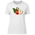 thumbnail image 1 of Cool Red Watercolor Apple T-Shirt Women -Image by Shutterstock, Female XX-Large, 1 of 2