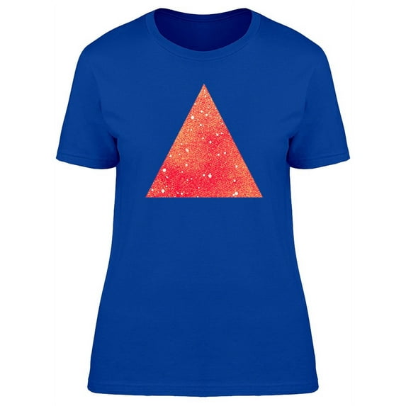 Cool Red Watercolor Triangle T-Shirt Women -Image by Shutterstock, Female Medium