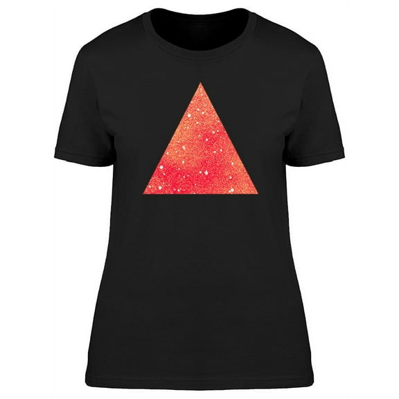 Cool Red Watercolor Triangle T-Shirt Women -Image by Shutterstock, Female Small