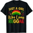 thumbnail image 1 of Cool Reggae For Girls Women Rasta Jamaican Music Rastafari T-Shirt, 1 of 4