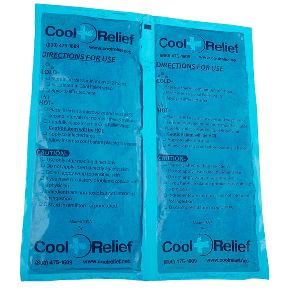 Cool Relief Reusable Ice Pack, Long Lasting Ice Pack for Injuries, Flexible When Frozen, Use for Hot/cold, Gel Ice Pack, Can be Cut into 2 Ice Packs