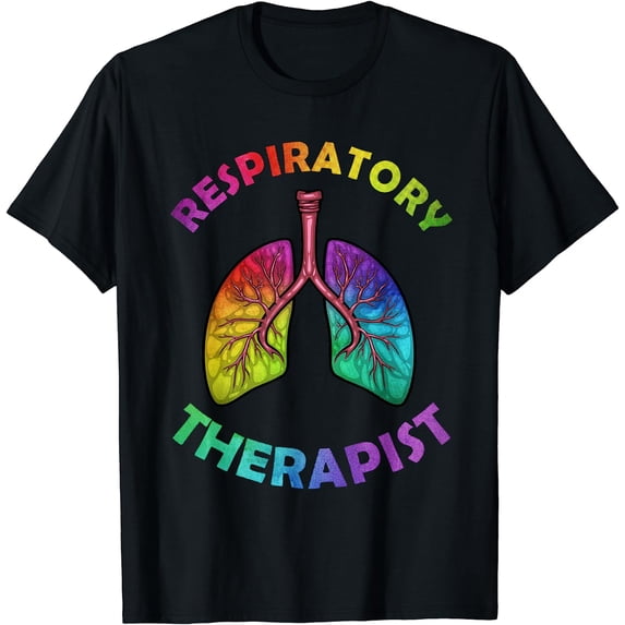 Cool Respiratory Therapy For Men Women Care Lung Doctor RT T-Shirt