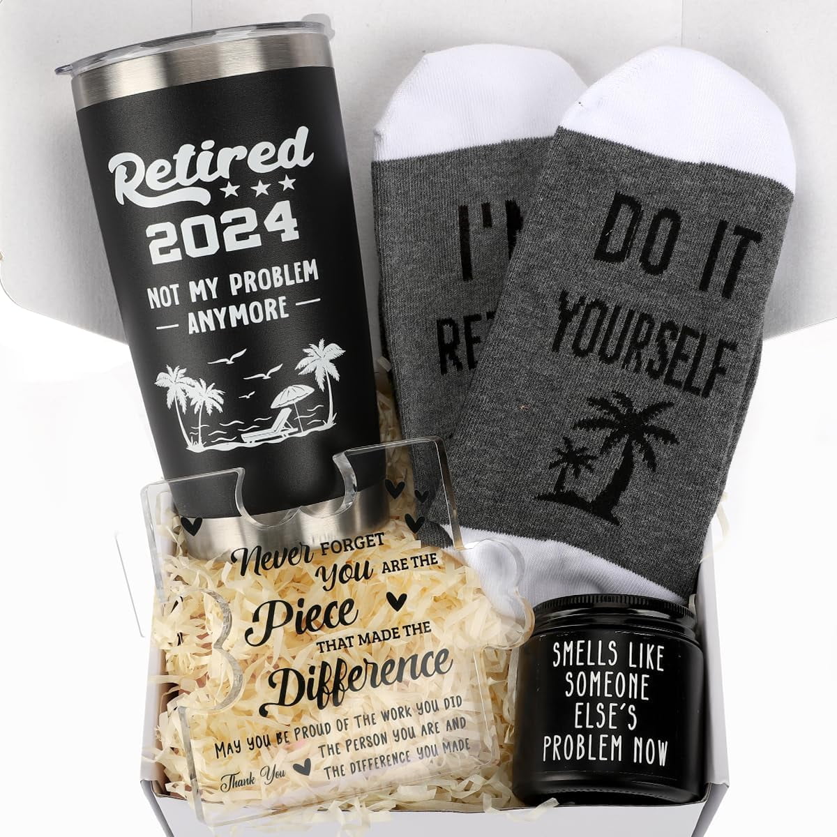 Cool Retirement Gifts for Men Retired 2024 Not My Problem Anymore Gift