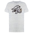thumbnail image 1 of Cool Retro Angry Rhino Mascot Tee Men's -Image by Shutterstock, 1 of 1