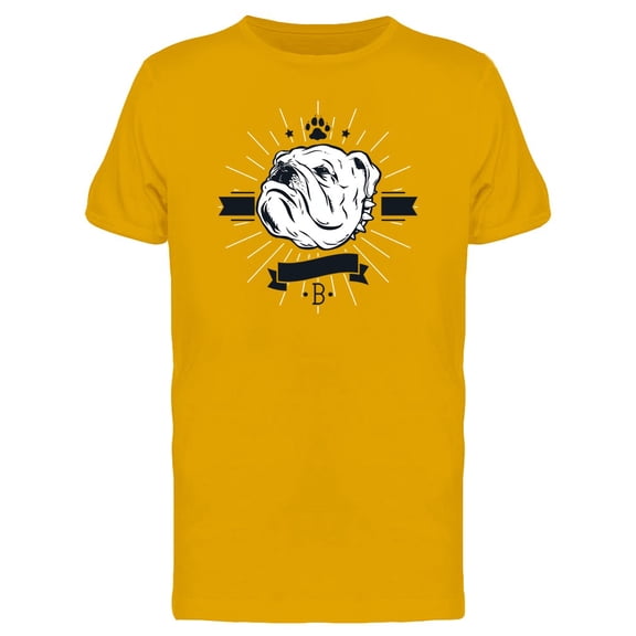 Cool Retro Bulldog Head T-Shirt Men -Image by Shutterstock, Male Large