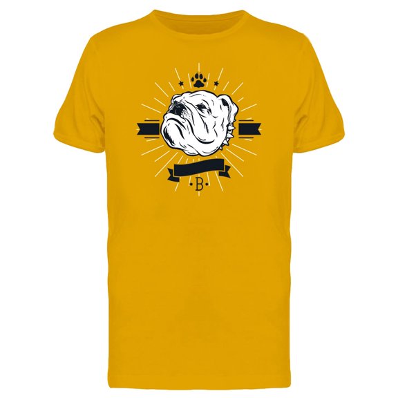 Cool Retro Bulldog Head T-Shirt Men -Image by Shutterstock, Male Small