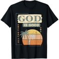 thumbnail image 1 of Cool Retro Christian Saying T Shirt God Is Good All The Time T-Shirt, 1 of 4