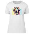 thumbnail image 1 of Cool Retro Colorful Dog T-Shirt Women -Image by Shutterstock, Female Medium, 1 of 2