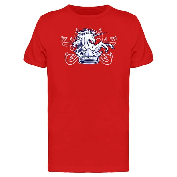 Cool Retro Crowned Unicorn Tee Men's -Image by Shutterstock