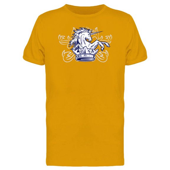 Cool Retro Crowned Unicorn Tee Men's -Image by Shutterstock
