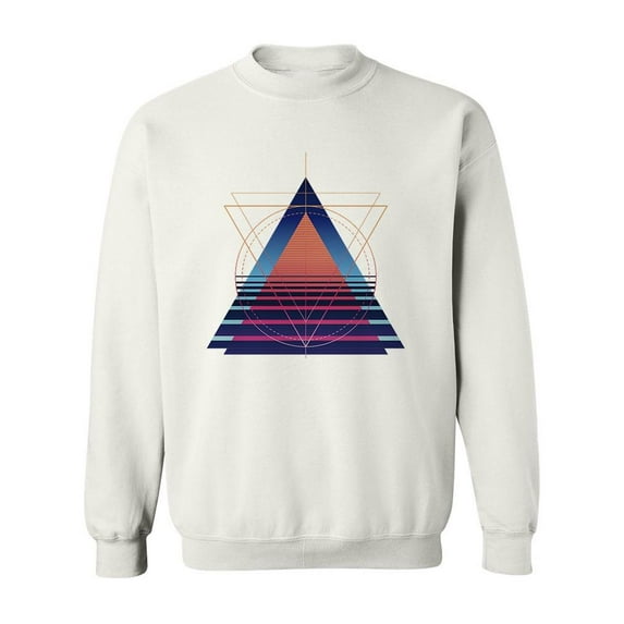 Cool Retro Geometric Design Sweatshirt Men -Image by Shutterstock, Male 3X-Large