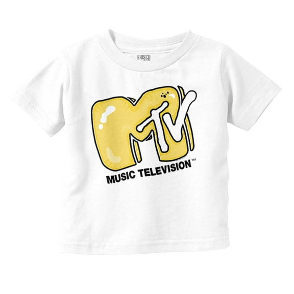 Cool Retro MTV Bubble Balloon Logo Toddler Boy Girl T Shirt Infant Toddler Brisco Brands 6M