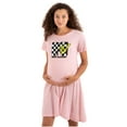 thumbnail image 1 of Cool Retro MTV Checker Board Logo Women's Maternity Dress Brisco Brands M, 1 of 3