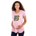 thumbnail image 1 of Cool Retro MTV Checker Board Logo Women's Maternity T Shirt Tee Brisco Brands S, 1 of 3