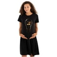 thumbnail image 1 of Cool Retro MTV Lit Light Bulb Logo Women's Maternity Dress Brisco Brands M, 1 of 3
