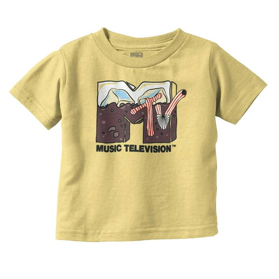 Cool Retro MTV Soda Pop Drink Logo Toddler Boy Girl T Shirt Infant Toddler Brisco Brands 6M