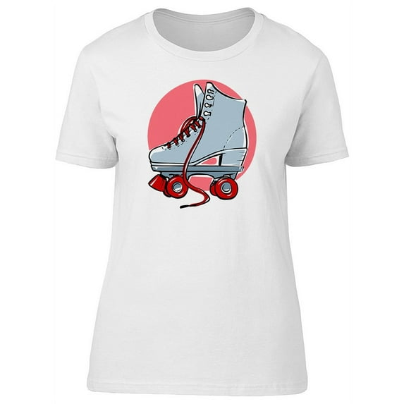 Cool Retro Quad Roller Skates T-Shirt Women -Image by Shutterstock, Female Medium