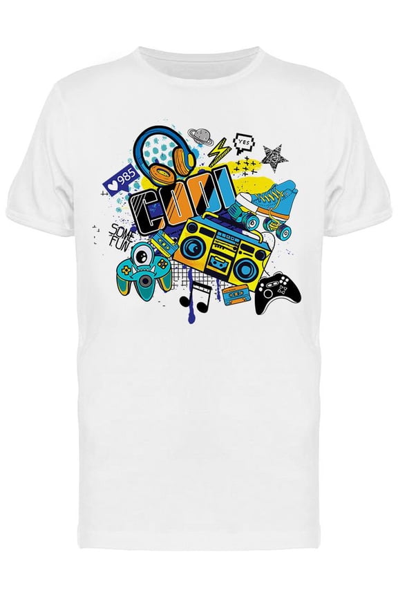 Cool Retro Stuff T-Shirt Men -Image by Shutterstock, Male 3X-Large
