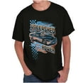 thumbnail image 1 of Cool Retro Unleashed Power Racecar Crewneck T Shirts Boy Girl Teen Brisco Brands XS, 1 of 4