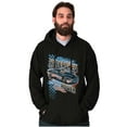 thumbnail image 1 of Cool Retro Unleashed Power Racecar Unisex Plus Fleece Graphic Hoodie Brisco Brands 4X, 1 of 3