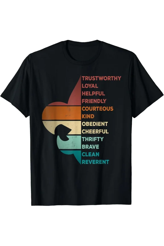 Cool Retro Vintage Style Scouting Law Outdoor Gift Unisex T-Shirt, up to Size 5XL