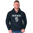 thumbnail image 1 of Cool Rich Man Dollar Sign Money Hoodie Hooded Sweatshirt Men Brisco Brands S, 1 of 6