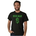 thumbnail image 1 of Cool Rich Man Dollar Sign Money Men's Big & Tall Crewneck Graphic Tee Brisco Brands 3X, 1 of 3