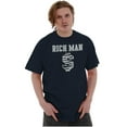 thumbnail image 1 of Cool Rich Man Dollar Sign Money Men's Big & Tall Crewneck Graphic Tee Brisco Brands 4X, 1 of 3