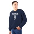 thumbnail image 1 of Cool Rich Man Dollar Sign Money Men's Crewneck Sweatshirt Brisco Brands S, 1 of 6