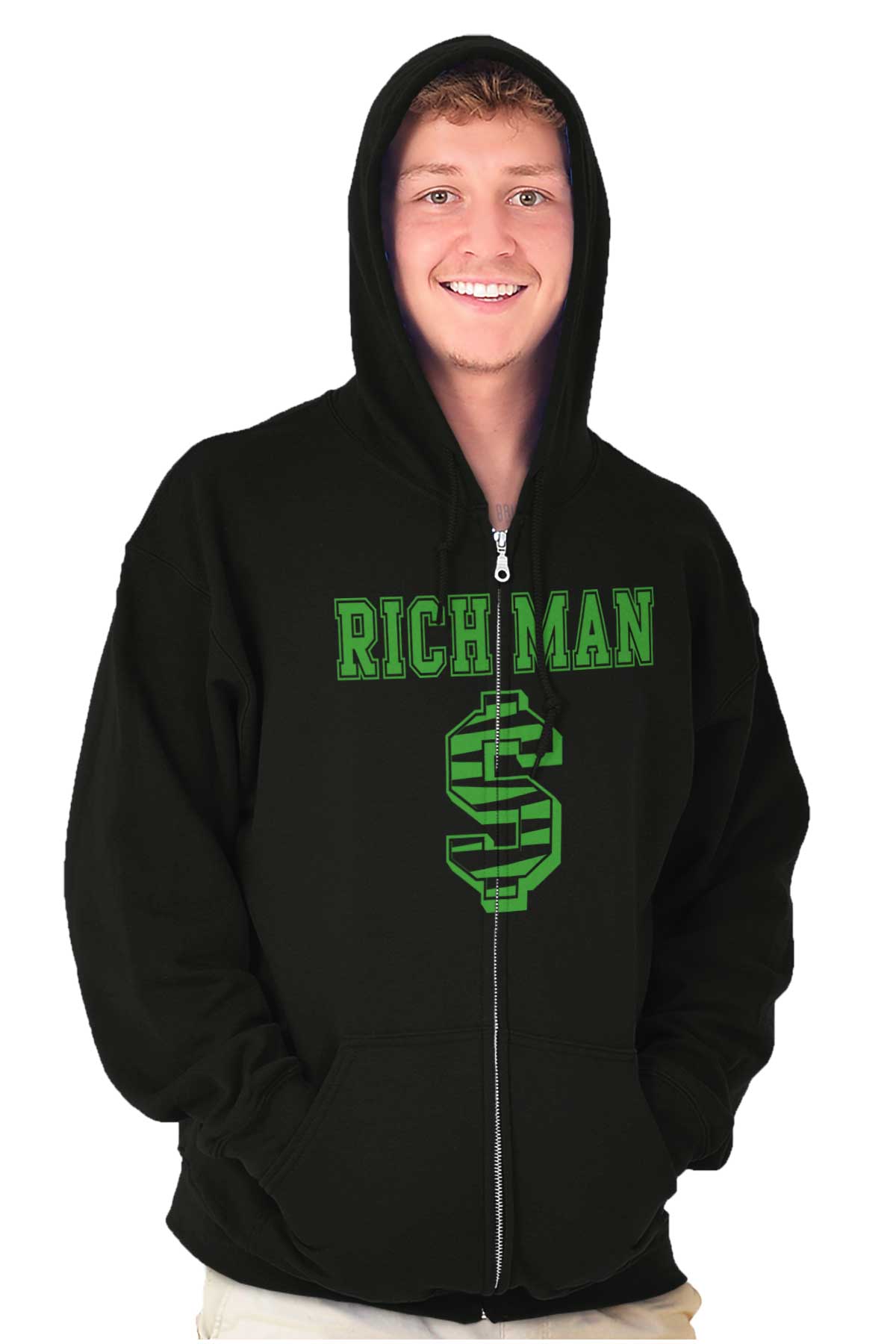 Dollar Money Pattern Print Men Long Robe