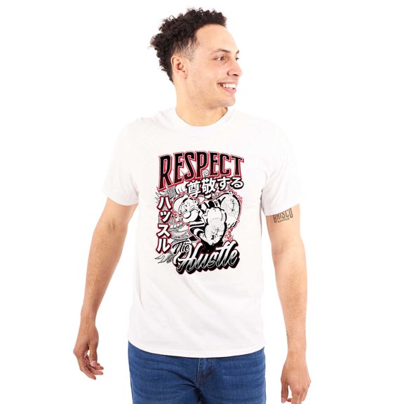 Cool Rich Popeye Respect The Hustle Men Big & Tall Graphic Tee Brisco Brands 5X
