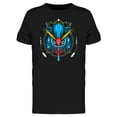 thumbnail image 1 of Cool Robot Head Combat T-Shirt Men -Image by Shutterstock, Male Large, 1 of 2