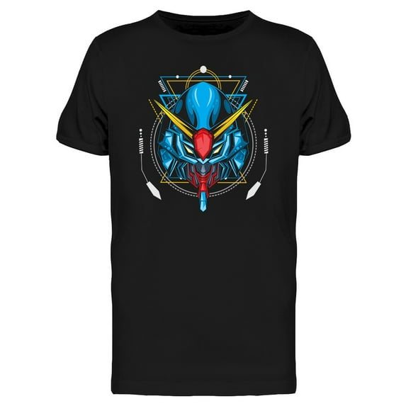 Cool Robot Head Combat T-Shirt Men -Image by Shutterstock, Male Large