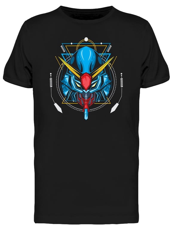 Cool Robot Head Combat T-Shirt Men -Image by Shutterstock, Male Medium