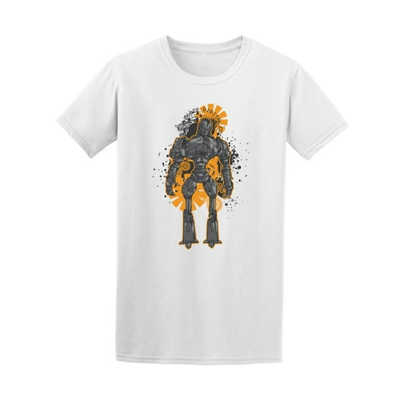 Cool Robot Sketch T-Shirt Men -Image by Shutterstock, Male 3X-Large