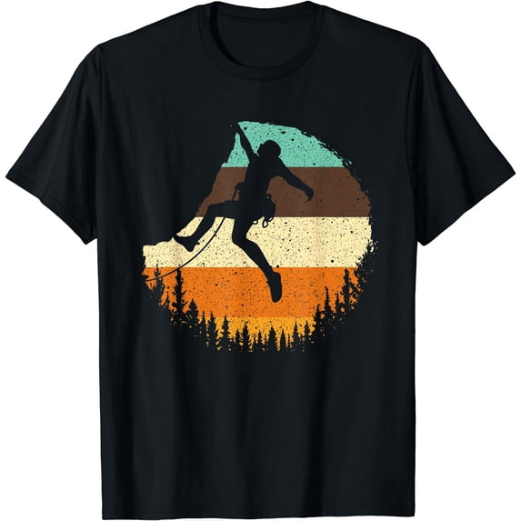 Cool Rock Climbing For Men Women Mountain Climber bouldering T-Shirt Black 3X-Large