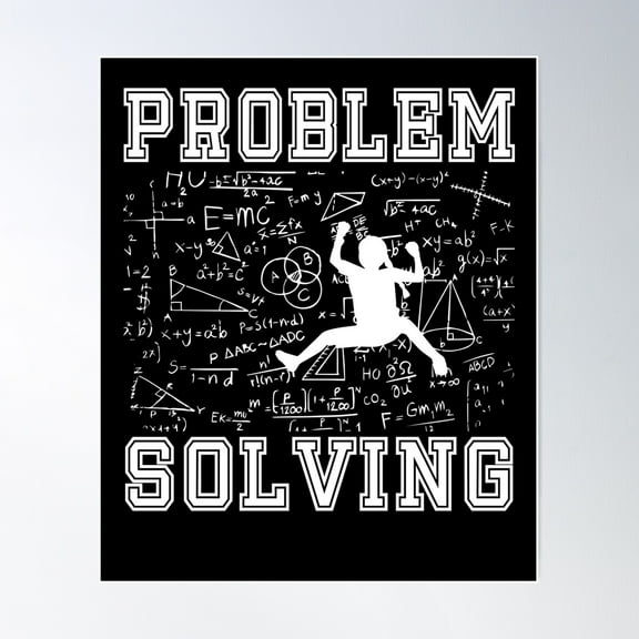 Cool Rock Climbing Math Lover Problem Solving Mathematician Poster Wall Art, Modern Wall Decor For Living Room Bedroom, 12x18 UNFRAMED