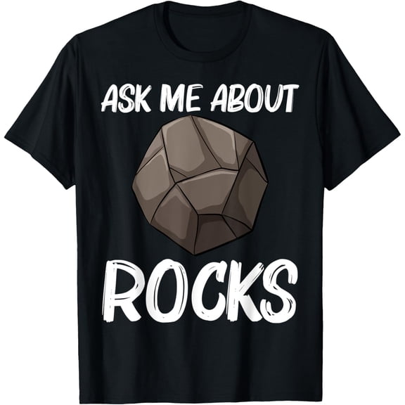 Cool Rock Design For Men Women Geologist Meteorite Lovers T-Shirt men and women can wear, black, white, gifts