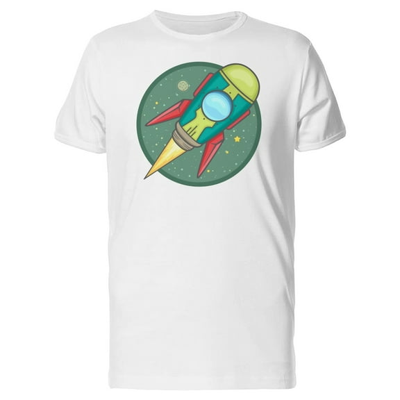 Cool Rocket Launch Into Space T-Shirt Men -Image by Shutterstock, Male 3X-Large