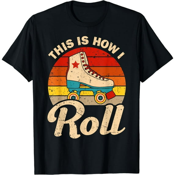 Cool Roller Skate For Men Women Speed Skating Inline Skate T-Shirt