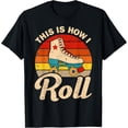 thumbnail image 1 of Cool Roller Skate For Men Women Speed Skating Inline Skate T-Shirt, 1 of 4